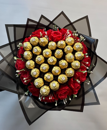 ROSES BOUQUET Roses 24   ond  24 chocolates