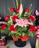 Roses in box 