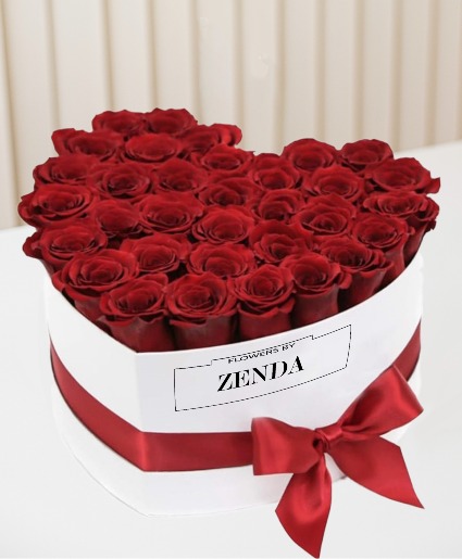 ROSES IN HEART BOX HEART BOX