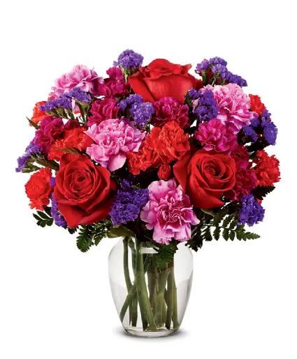 Roses - Roses and Carnations Mix Arrangement