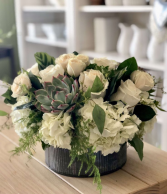 Roses & Succulent Arrangement 