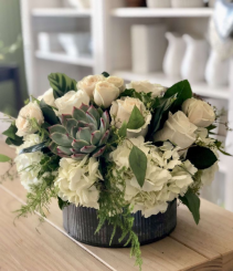 Roses & Succulent Arrangement 