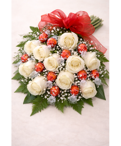Roses & Treat Hand Tied Bouquet 