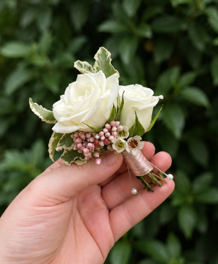 Rosewater Promise Boutonniere
