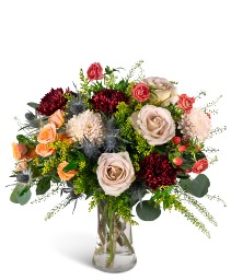 Rosy Heather Luxe Flower Arrangement