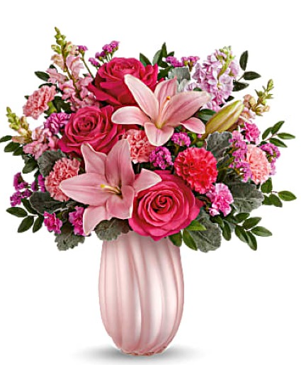 Rosy Swirls Arrangement