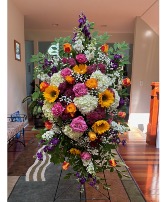 Rosy's Sunset Standing Spray