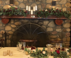 Rotary House Mantel Reception Flowers
