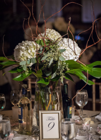 Rotary House Table arrangement  Reception Flowers