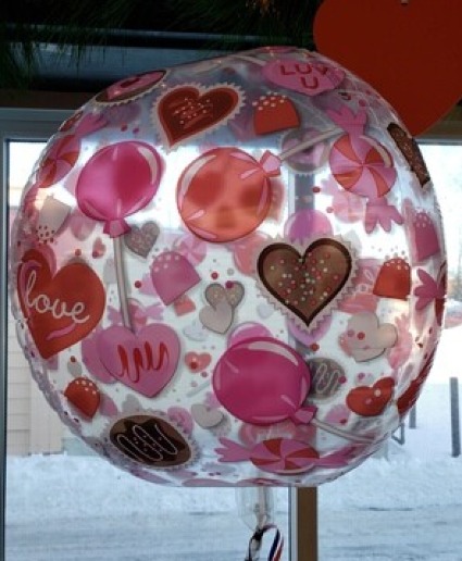 Round Sweets and Hearts Balloon 15