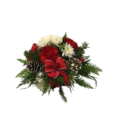 Round Traditional Christmas Centrepiece 