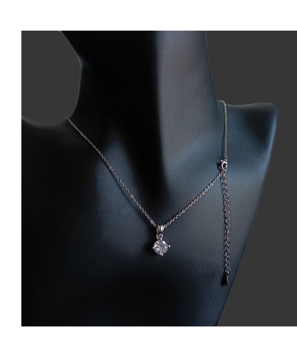Round Zirconia Necklace 
