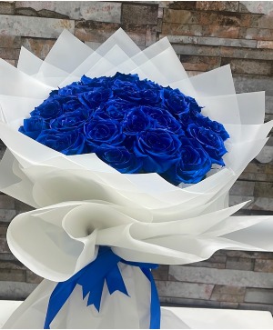 ROYAL BLUE BOUQUET FLORAL BOUQUET