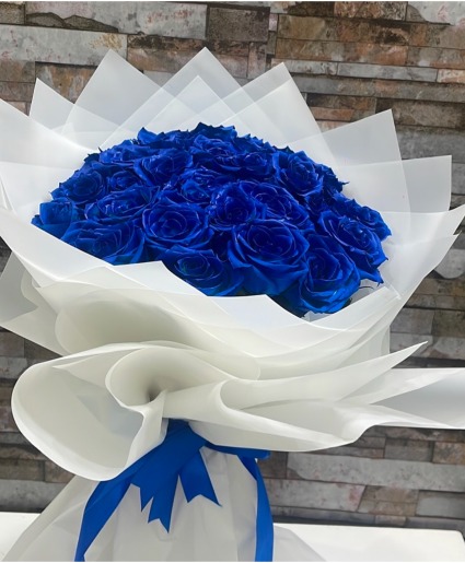 ROYAL BLUE BOUQUET FLORAL BOUQUET