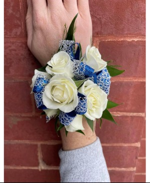 Royal Blue Corsage