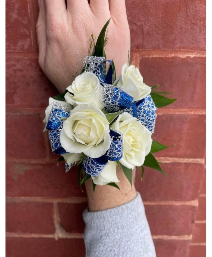 Royal Blue Corsage