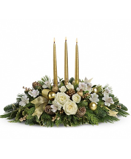 Royal Christmas Centerpiece Arrangement