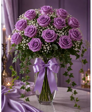 Royal Lavender Rose Arrangement Call Us for Faster Service & Daily Specials: (915) 303-8500 Text Us to Order Anytime: (915) 505-3708 Your trusted source for Flowers & Delivery in El Paso TX