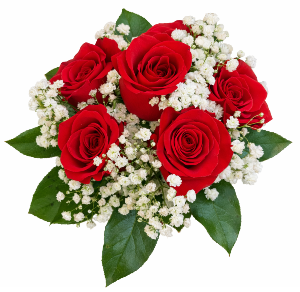 Ruby Glow Hand Held Bouquet