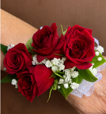 Ruby Romance Wrist Corsage 