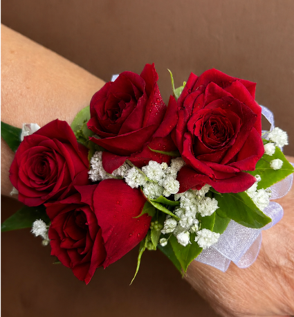 Ruby Romance Wrist Corsage 