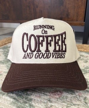 Running On Coffee And Good Vibes Hat 