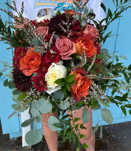 Rust, Mauve & Burgundy Bouquet 