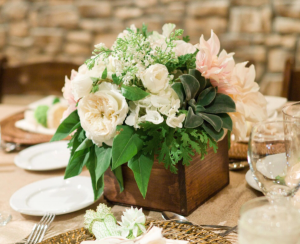 Rustic  Centrepiece  Reception Flowers