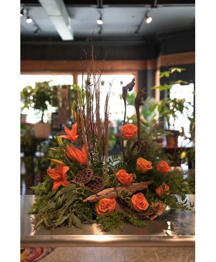 Rustic Earth  Natural Urn Setting 