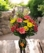 Rustic Fall FHF-F511 Fresh Flower Vase Arrangement 