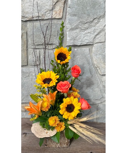 Rustic Fall Harvest Arrangement