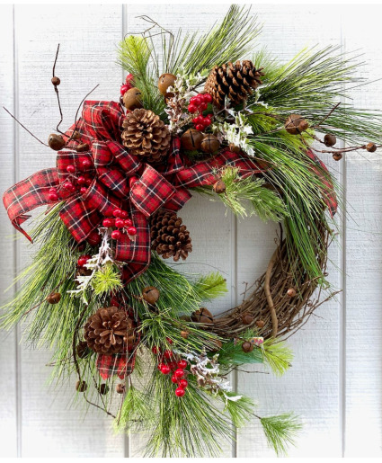 Rustic Grapevine Wreath Wreath Powell Florist Exclusive