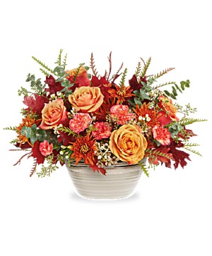 Rustic Harvest Centerpiece Arrangement of Flowers