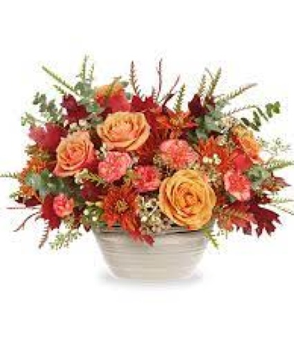 Rustic Harvest Centerpiece  keepsake arrangement 