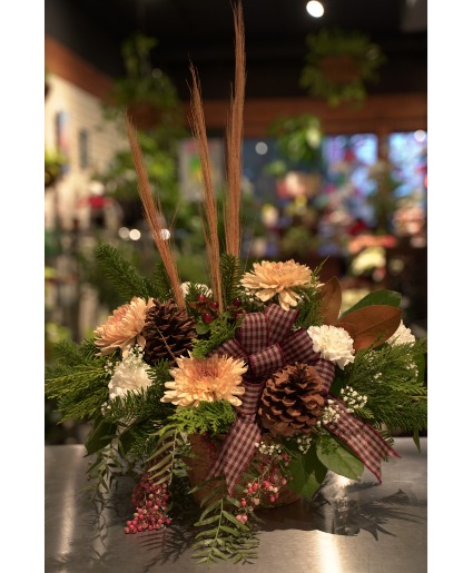 Rustic Winter Large Centerpiece 
