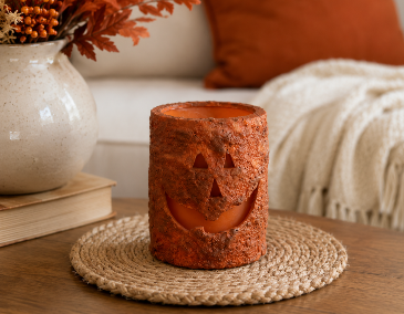 Rustic Jack-o'-Lantern Candle – Small  in Key West, FL | Petals & Vines Boutique