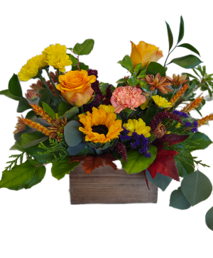 Rustic Mellow Yellow Fresh arrangement