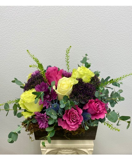 Rustic Roses Container