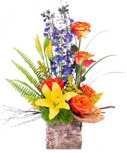 Rustic Roses Flower Arrangement
