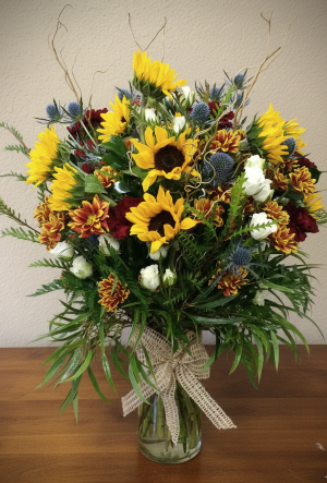 Rustic Sunflower Patch Fresh Arrangement