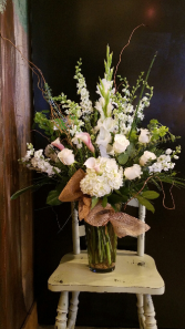 Rustic Whites Lavish Collection Calla Lilies, Hydrangea, Roses