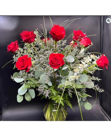 Rustic Wildflower Dozen Roses Designer's Choice in Cody, WY | BEARTOOTH FLORAL & GIFTS