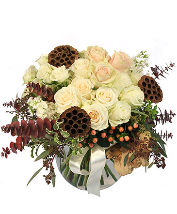 Rustic Winter Floral Design in Laguna Niguel, CA | Reher's Fine Florals And Gifts