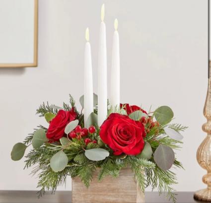 Rustic woodland centerpiece  
