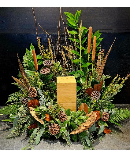 Rustic Woods Urn Wrap (Box Urn not Included)