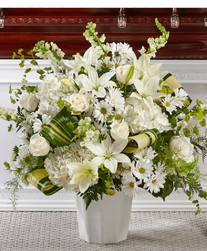 S5253 Thoughts of Tranquility Floor Basket in Beaufort, SC