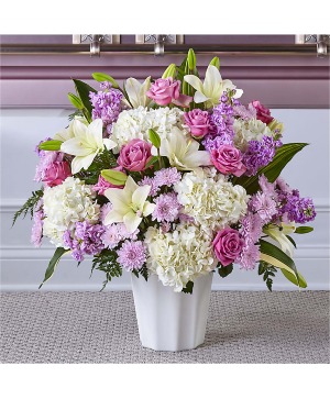 S5276 Heaven Sent Floor Basket in Beaufort, SC - CAROLINA FLORAL