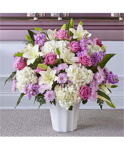 S5276 Heaven Sent Floor Basket in Beaufort, SC - CAROLINA FLORAL