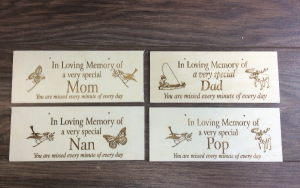 Sa 15 In memory wooden slats add on to arrangements