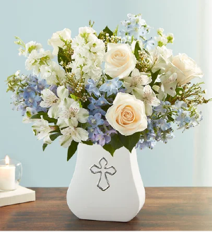 Sacred Blessing Blue & White 